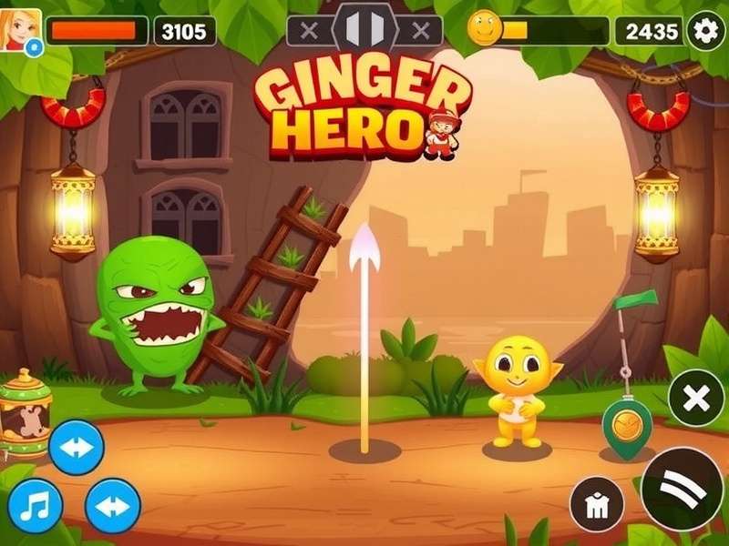 Ginger Hero Elite Game Screenshot